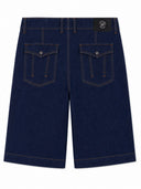 Versace Jeans Couture Shorts In Denim Di Cotone