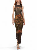 Jean Paul Gaultier "Mariniere Grape" Print Top
