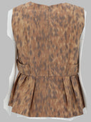 Ganni Blusa In Cotone Con Stampa