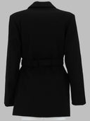 Ganni Blazer I Crepe Con Cintura