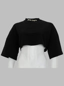 Palm Angels T-shirt Bijgesneden Con-logo
