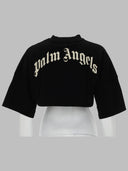 Palm Angels T-shirt Bijgesneden Con-logo