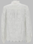 Michael By Michael Kors Camicetta In Voile Con Ricami Floreali