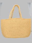 Off White Borsa Tote In Rafia Con Ricamo
