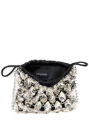 Self Portrait Borsa Mini In Maglia Metallica Con Cristalli