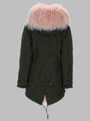 Mr & Mrs Italy Pink Fur Parka