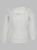 Top in maglia di rete di viscosa Alberta Ferretti