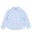 Emporio Armani Junior Shirts Clear Blue