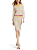 Fendi Gonna In Cotone E Seta