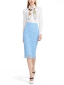 Dolce & Gabbana Gonna A Tubino In Pizzo