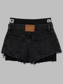 Pantaloncini Alexander Wang in denim con logo