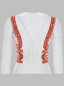 Dolce & Gabbana Top Bustier In Charmeuse Stampa Maiolica