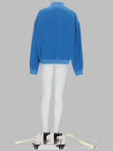 Versace Blouson Con Zip In Popeline Di Seta
