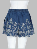 Pantaloncini "Amani" di Mc2 Saint Barth in Chambray