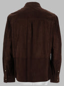 Brunello Cucinelli Giacca Camicia In Suede