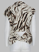 Ganni Top Con Stampa Animalier