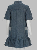 Ganni Abito In Denim Patchwork