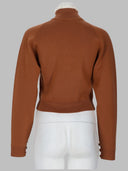 Chloé Pullover A Collo Alto In Maglia Di Lana E Pizzo