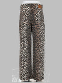 Ganni Jeans Con Stampa Animalier