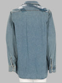 Maison Margiela Camicia aus Denim mit Klebeband