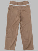 Maison Margiela Pantalone A Gamba Larga in Cotone Cerato
