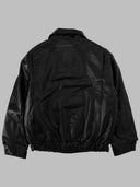 Mm6 Maison Margiela Giacca Biker w logo Tessuto Spalmato Con