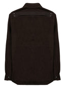 Rick Owens Giacca con "camiseta exterior" de Pelle