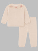 Bonpoint Completo "Jenny" Con Colletto Rotondo E Jacquard Ciliegia