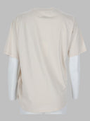 Mm6 Maison Margiela Camiseta Con Drappeggio E Parche Logo