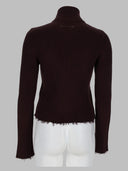 Mm6 Maison Margiela Cardigan A Coste Con Zip