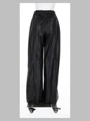 Mm6 Maison Margiela Pantalone Ampio En Ecopelle