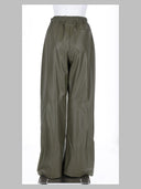 Mm6 Maison Margiela Pantalone Ampio In Ecopelle
