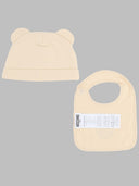 Zestaw Moschino Berretto E Bavaglino z logo