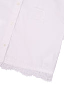 Ermanno Scervino Kids Camicia Con Pizzo Popelin