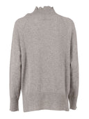 Kangra Cashmere Collo Cratere Manica Raglan Con Spacchi