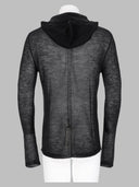 Rick Owens T Shirt Trasparente Con Cappuccio