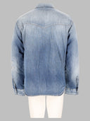 Dsquared Camicia In Denim “Medium Perfecto Puffy”
