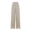Max Mara Pianoforte Olivi Organza Pants