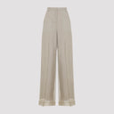 Max Mara Pianoforte Olivi Organza Pants