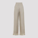 Max Mara Pianoforte Olivi Organza Pants