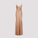 Elisabetta Franchi Satin Gown Dress