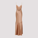 Elisabetta Franchi Satin Gown Dress