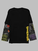Sprayground Étiquette Sprayground Double
Sur T-Shirt Noir