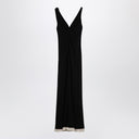 Victoria Beckham Black Viscose Blend Long Dress