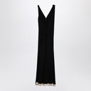 Victoria Beckham Black Viscose Blend Long Dress