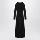 VICTORIA Beckham Black Viscose Robe avec découper