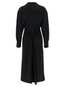 Victoria Beckham 'Collar de manga larga Midi' Vestido