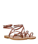 Artigiano del borgo sandalias de madera