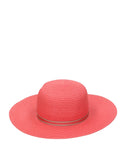 Chapeaux en borsalino rouge corail