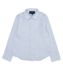 Emporio Armani Junior Shirts Clear Blue